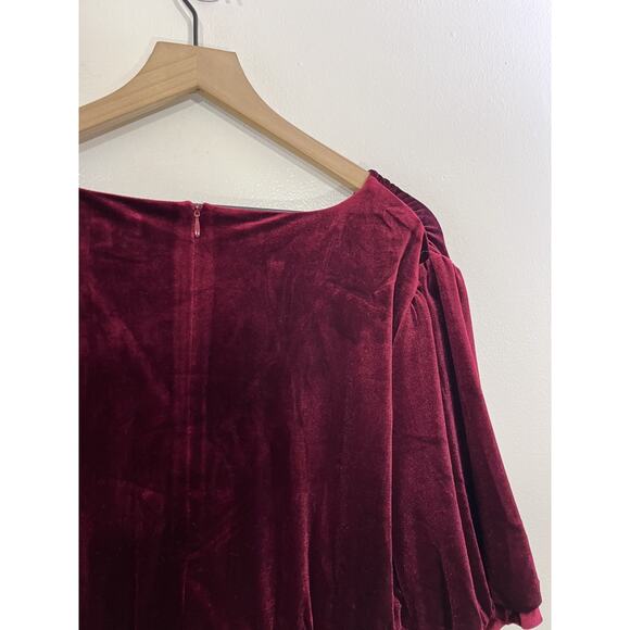 Witchy Romantic Vampire Regency Babydoll Velvet Dress L 90s Old Money Whimsigoth - Picture 11 of 16